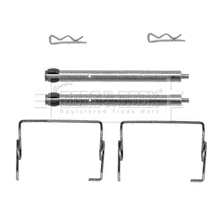 BORG & BECK Tarvikesarja, jarrupala BBK1132